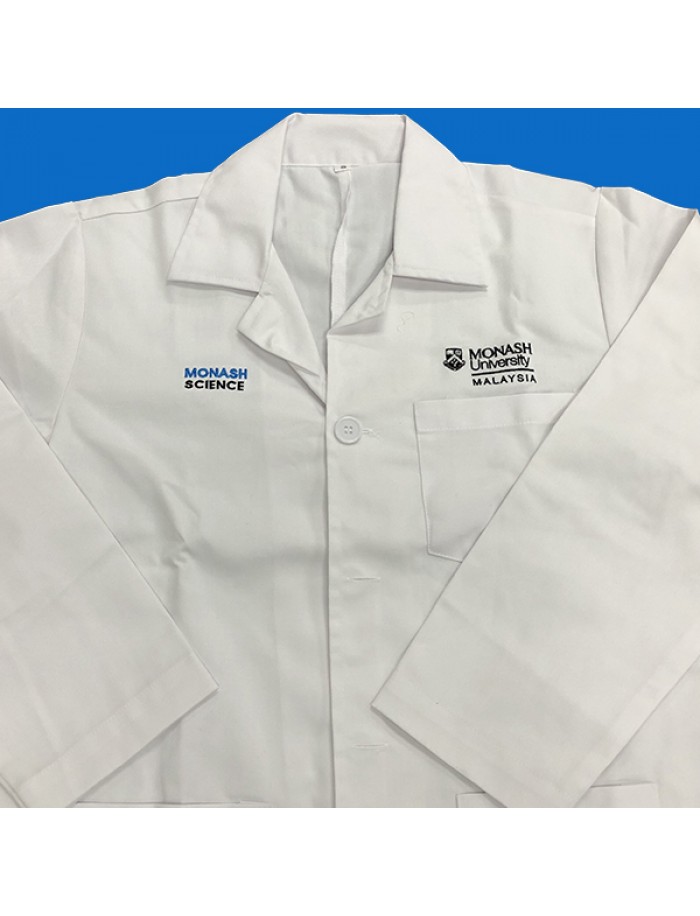 MONASH SCIENCE LABCOAT (PLEASE CHOOSE YOUR SIZE) CAIE New